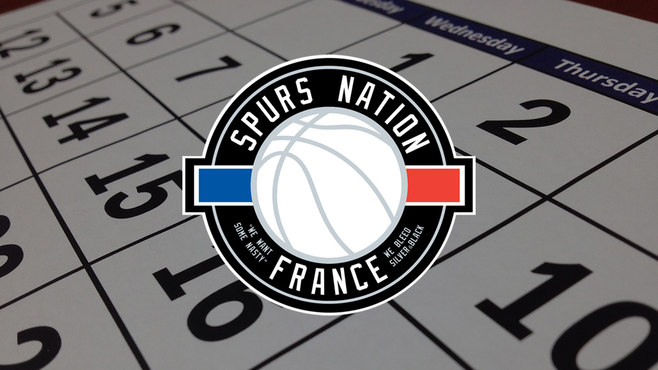 Calendrier activité Spurs Nation France